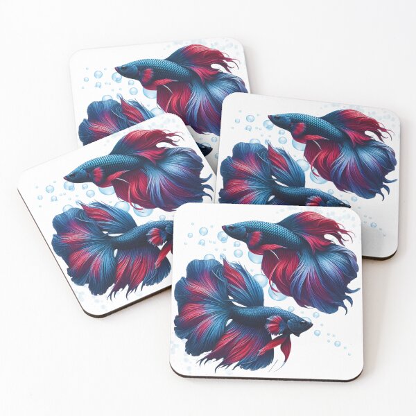 Item preview, Vibrant Betta Fish Pair designed and sold by FishyFantasies.