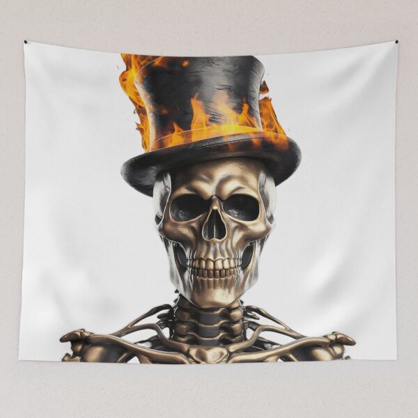 Item preview, Fiery skeleton. designed and sold by MyHappyArtShop.