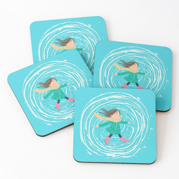 Item preview, A portrays a young girl in a winter wonderland. designed and sold by HEMRO.