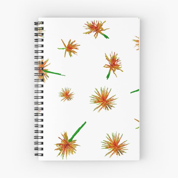 Item preview, drawing star flowers, rad and orange dry flowers patterns. designed and sold by MiMee4451.