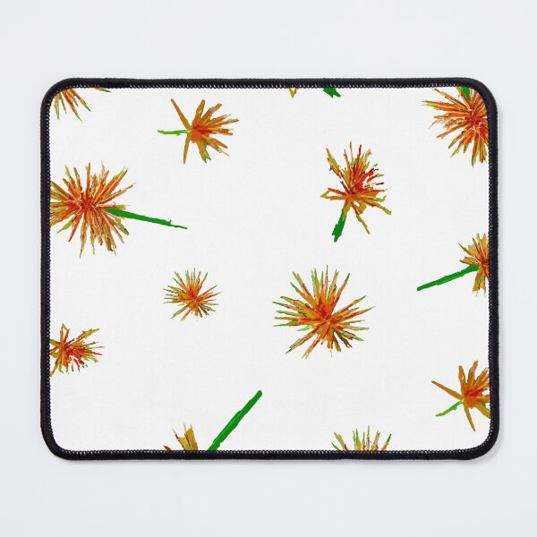 Item preview, drawing star flowers, rad and orange dry flowers patterns. designed and sold by MiMee4451.