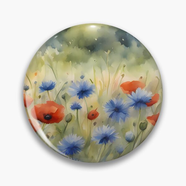 Item preview, Summer Flower Meadow Oil Painting designed and sold by CalmnessbyChoice.