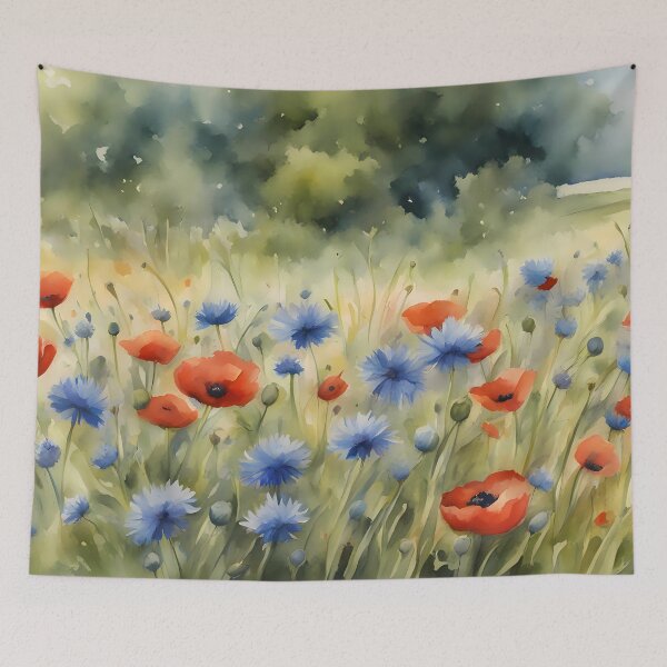Item preview, Summer Flower Meadow Oil Painting designed and sold by CalmnessbyChoice.