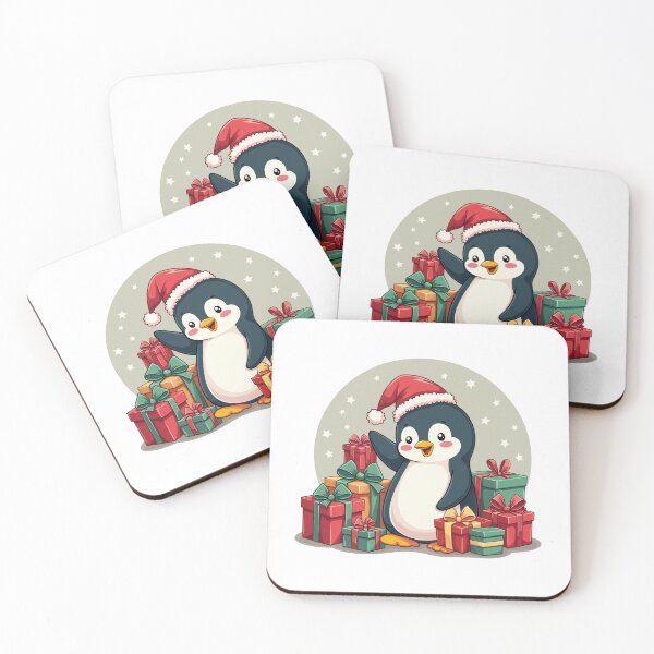 Item preview, kawaii penguin christmas designed and sold by Krasnovaovaova.