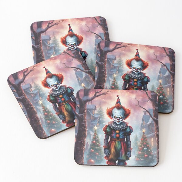 Item preview, Vintage Christmas Horror Clown designed and sold by GooGooPop.