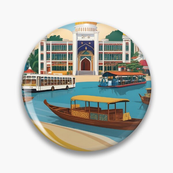 Item preview, Kota Bharu Malaysia Vintage Travel Tourism designed and sold by TravelersGems.