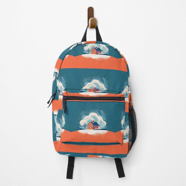 Item preview, A lone farmhouse in a snowstorm, with vibrant swirling snow and clouds in the sky. designed and sold by HEMRO.