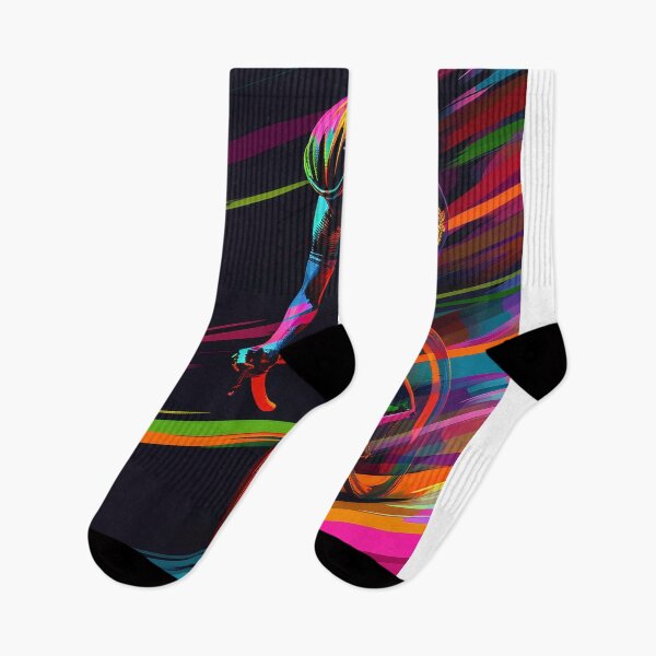 Item preview, Dynamic road cyclist with abstract racing background designed and sold by Piotrek0001.