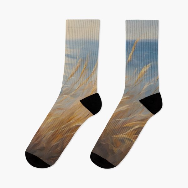 Item preview, Sunrise over Ocean Beach with High Reeds designed and sold by CalmnessbyChoice.