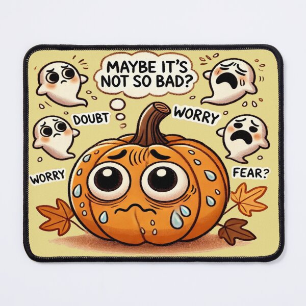 Item preview, Anxious Pumpkin- Maybe it’s not so bad? designed and sold by Rajasekar.