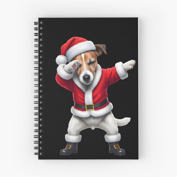 Aperçu de l'œuvre Chien Père Noël tamponnant créée et vendue par SpeakingPrint2.