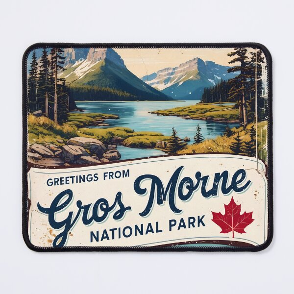Item preview, Greetings from Gros Morne National Park Canada Postcard Vintage Travel Retro designed and sold by TravelPostcardGems.