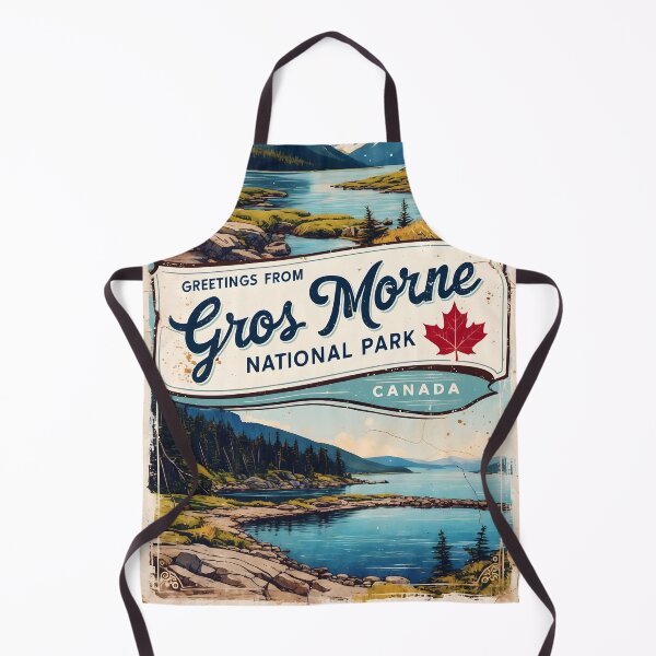 Item preview, Greetings from Gros Morne National Park Canada Postcard Vintage Travel Retro designed and sold by TravelPostcardGems.