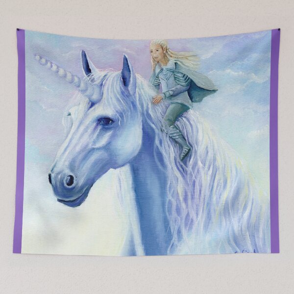 Item preview, Winter Unicorn Elf Rider designed and sold by Sonia Finch.