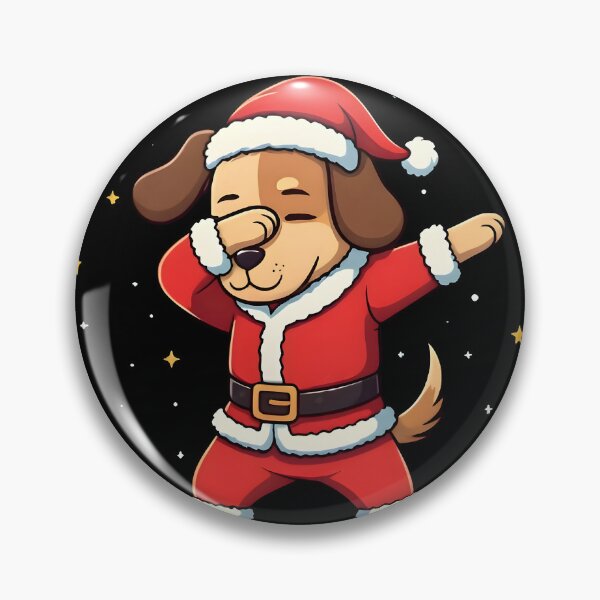 Item preview, Dabbing Santa Claus dog designed and sold by SpeakingPrint2.