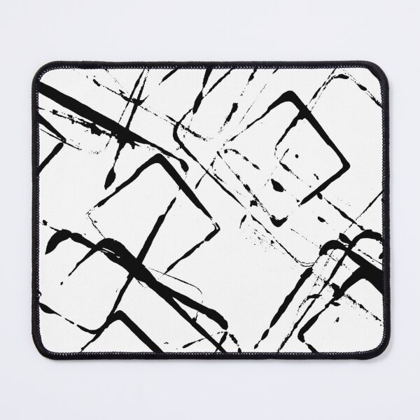 Item preview, Square Outline Right Angle Print Making Hand Painted Pattern Texture #4 designed and sold by BadgerCastle.