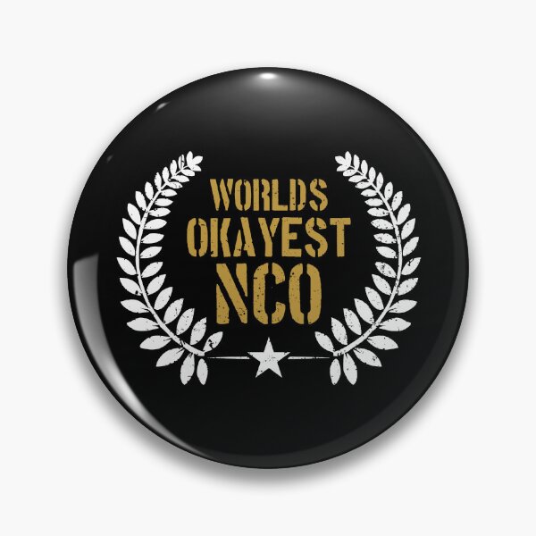 Item preview, World's Okayest NCO - Funny Military Veteran Gift designed and sold by dantixebiana.
