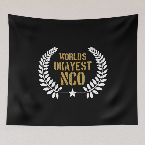 Item preview, World's Okayest NCO - Funny Military Veteran Gift designed and sold by dantixebiana.