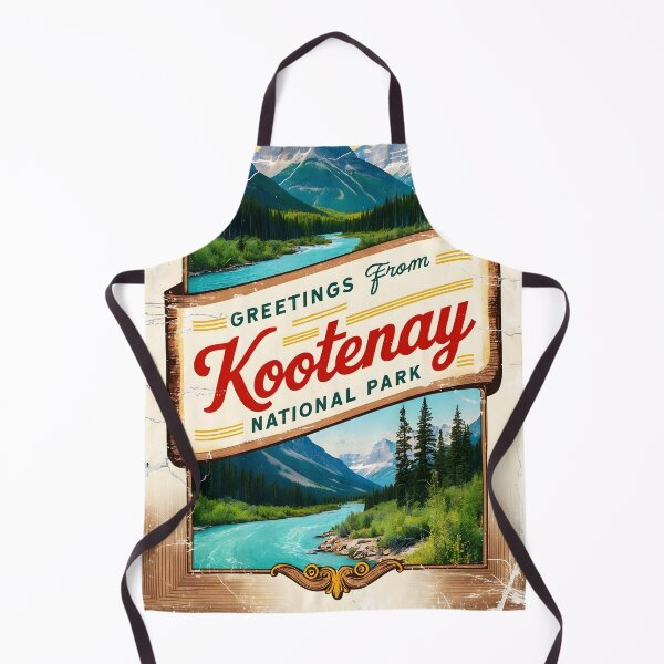 Item preview, Kootenay National Park Canada Postcard Vintage Travel Retro designed and sold by TravelPostcardGems.