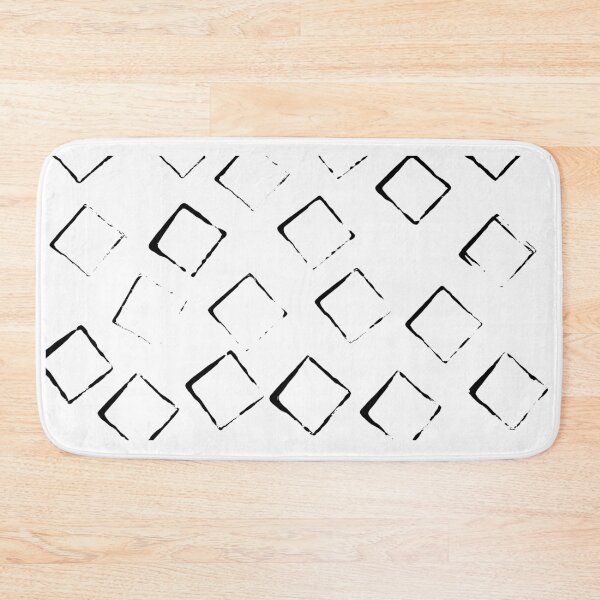 Item preview, Square Outline Right Angle Print Making Hand Painted Pattern Texture #5 designed and sold by BadgerCastle.