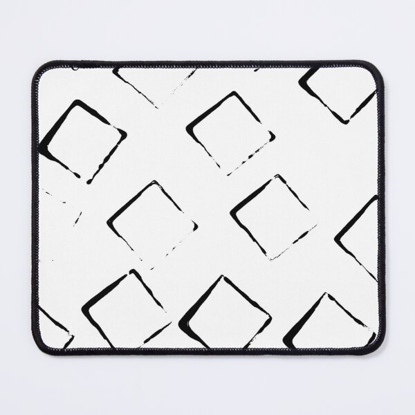Item preview, Square Outline Right Angle Print Making Hand Painted Pattern Texture #5 designed and sold by BadgerCastle.