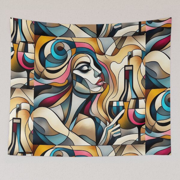 Item preview, Wine And Women Collection Cubism Art No:10 designed and sold by SofyaliArt.