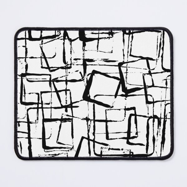 Item preview, Square Outline Right Angle Print Making Hand Painted Pattern Texture #6 designed and sold by BadgerCastle.