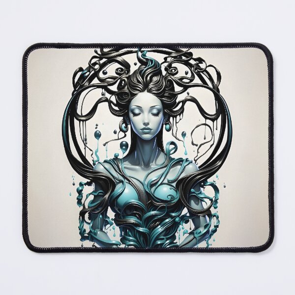 Item preview, Aquarius Zodiac Art - Elegant Pearl-Inspired Aquarius Design by LaLi Designs designed and sold by LaLi-Designs.
