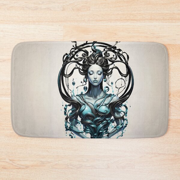 Item preview, Aquarius Zodiac Art - Elegant Pearl-Inspired Aquarius Design by LaLi Designs designed and sold by LaLi-Designs.