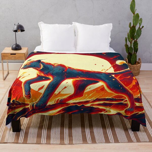 Item preview, Lava Fire Lynx Against a Sun, Ai Generated Art designed and sold by ACC .
