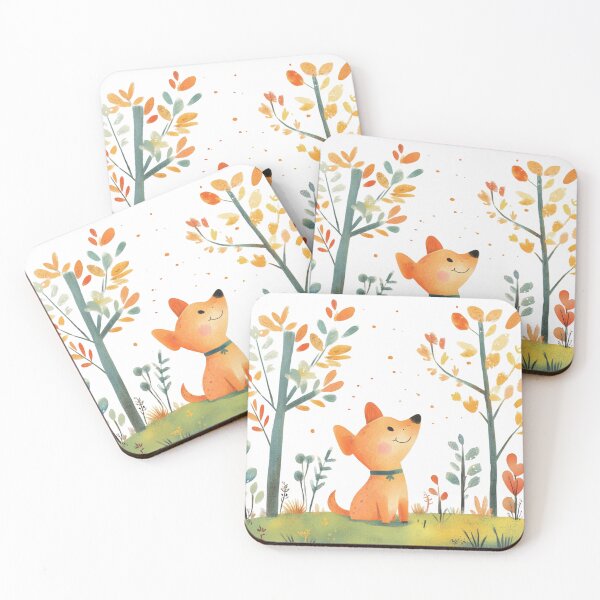 Item preview, super cute dog in a park designed and sold by Natthiya Minimal.