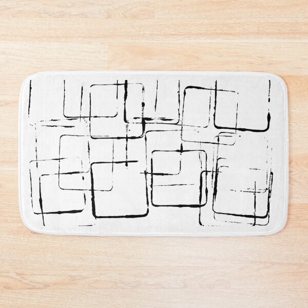 Item preview, Square Outline Right Angle Print Making Hand Painted Pattern Texture #10 designed and sold by BadgerCastle.