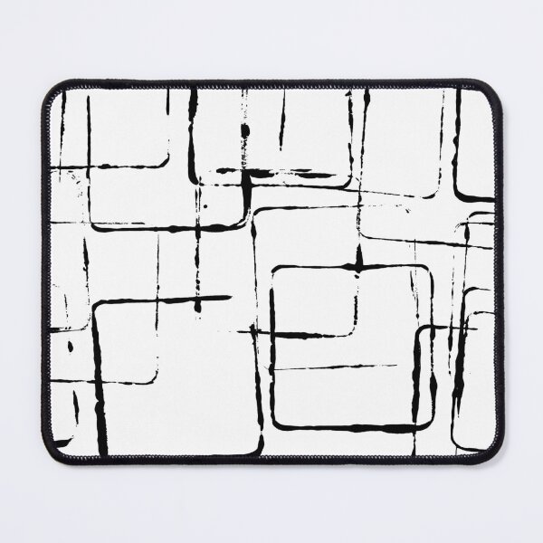 Item preview, Square Outline Right Angle Print Making Hand Painted Pattern Texture #10 designed and sold by BadgerCastle.
