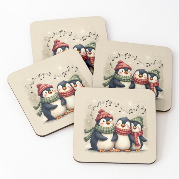 Item preview, kawaii penguin / christmas penguin designed and sold by Krasnovaovaova.