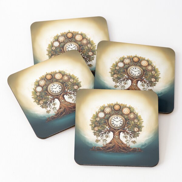 Item preview, An ancient tree with clock faces as leaves, representing the passage of time. designed and sold by HEMRO.
