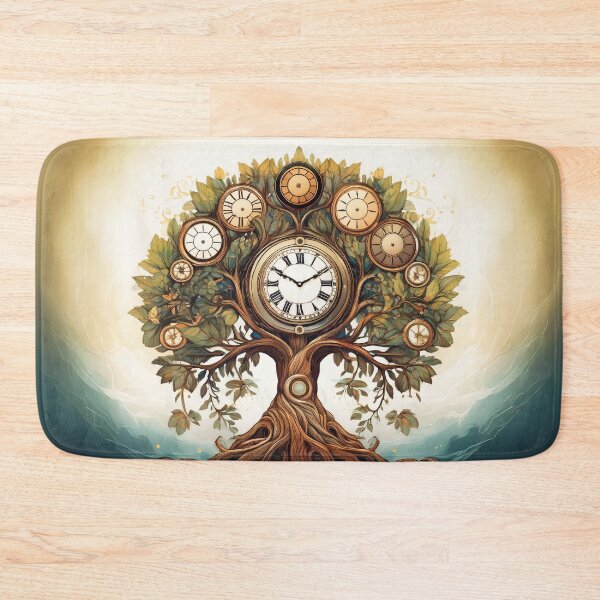 Item preview, An ancient tree with clock faces as leaves, representing the passage of time. designed and sold by HEMRO.
