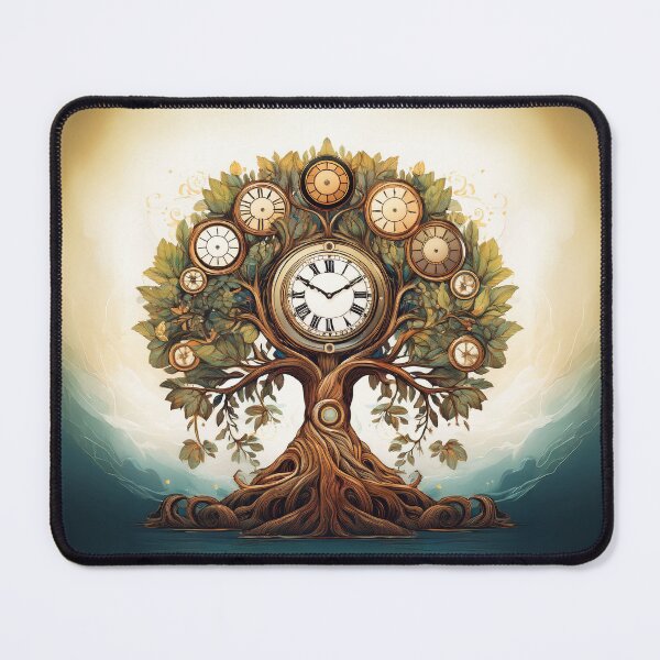 Item preview, An ancient tree with clock faces as leaves, representing the passage of time. designed and sold by HEMRO.
