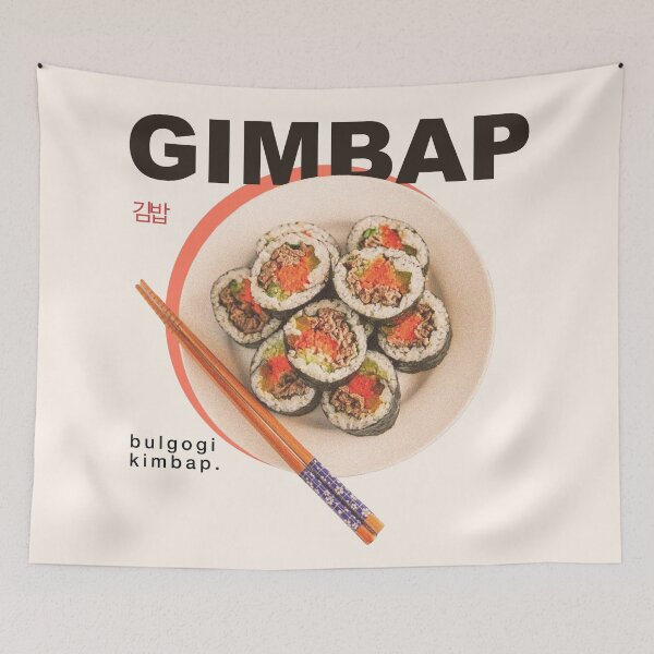 Item preview, Gimbap 김밥 korean dish designed and sold by nelkrshop.