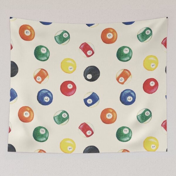 Item preview, Oil Pastel Vintage Billiards Print designed and sold by Alexandra Jones.