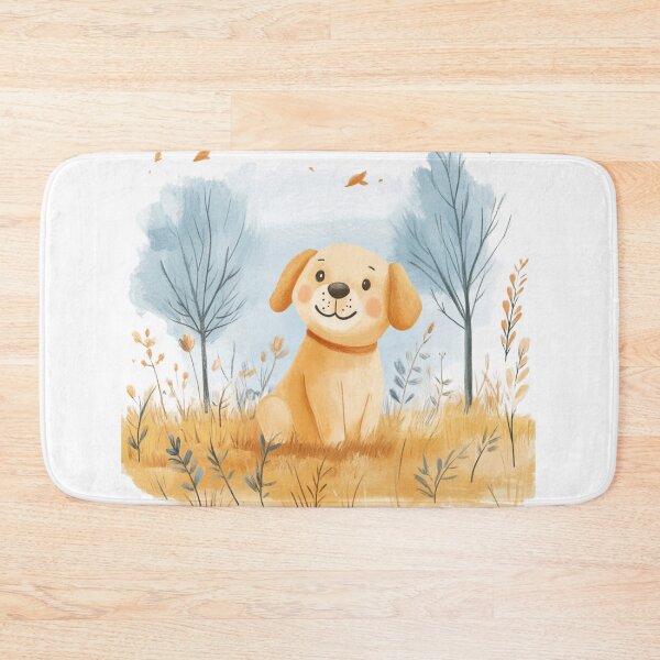 Item preview, super cute dog in a park designed and sold by Natthiya Minimal.