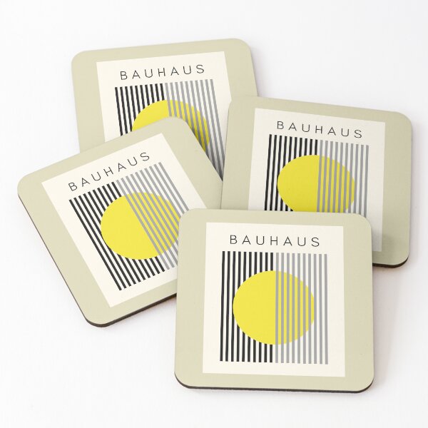 Item preview, Bauhaus Abstract Modern Art Yellow Circle designed and sold by Jeallan Designs.