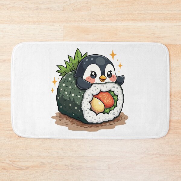 Item preview, kawaii penguin sushi designed and sold by Krasnovaovaova.