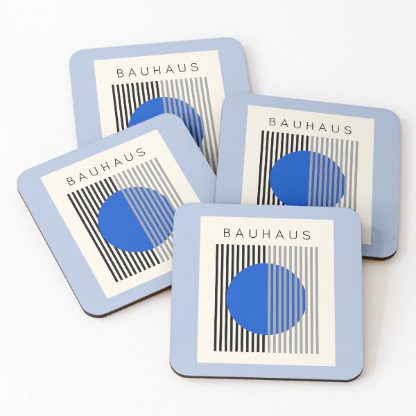 Item preview, Bauhaus Abstract Modern Art Blue Circle designed and sold by Jeallan Designs.
