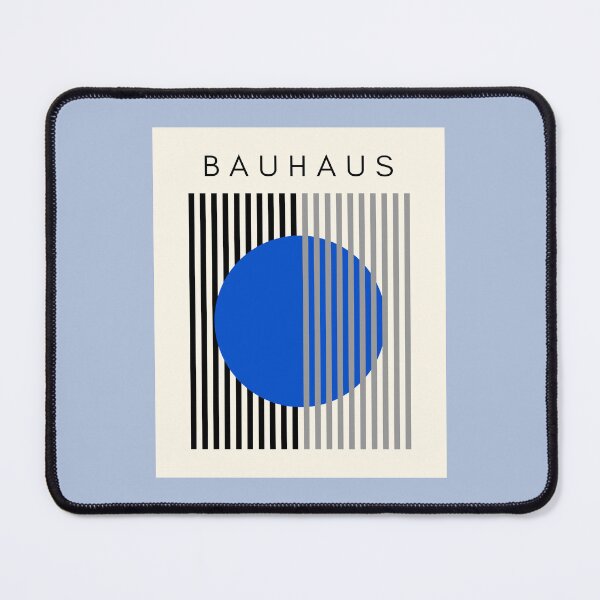 Item preview, Bauhaus Abstract Modern Art Blue Circle designed and sold by Jeallan Designs.