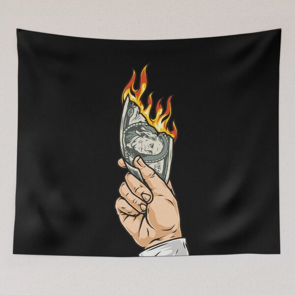 Item preview, Huslte Hard Burn Money Dollar Rich Millionaire designed and sold by dk-design85.