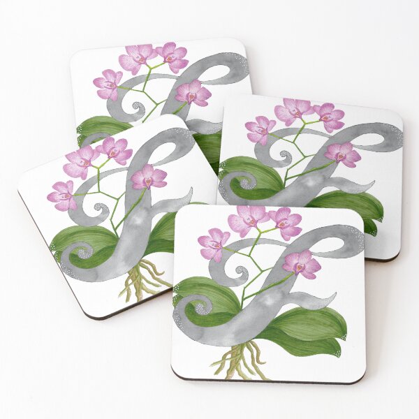 Item preview, Letra F en acuarela con flores de colores designed and sold by GinColorist.