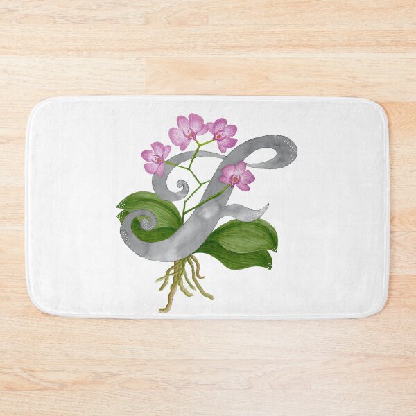 Item preview, Watercolor letter F with colorful flowers designed and sold by GinColorist.