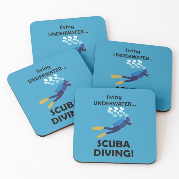 Item preview, Scuba Diving Living Underwater Scuba Diving designed and sold by Nisha Prabhu.