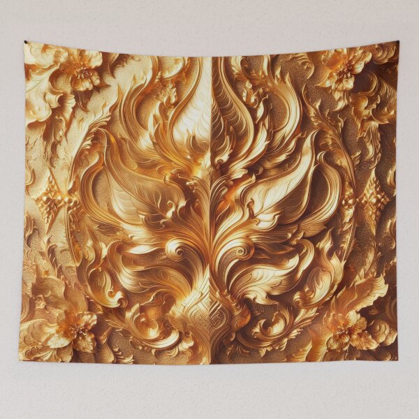 Item preview, Gustav Klimt Gold Floral designed and sold by maniacfitness.