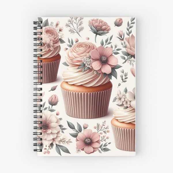 Aperçu de l'œuvre Motif de cupcakes floraux créée et vendue par JavisSRDesign.